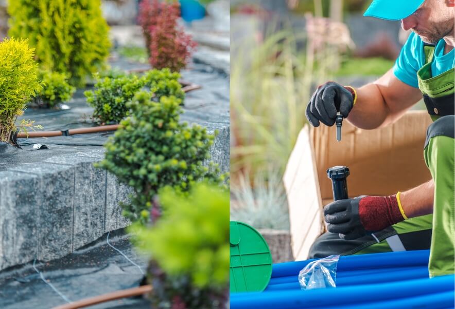 Algunos sistemas de riego profesionales, como el riego aspersión, riego por goteo y la instalación de cintas de riego, son opciones eficientes y sostenibles para regar jardines de modo eficiente y acorde con una conciencia medioambiental de colaboración en el ahorro de recursos de gran importancia.